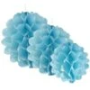 Set Van 3 Blauwe Pompons 15 20 29 Cm