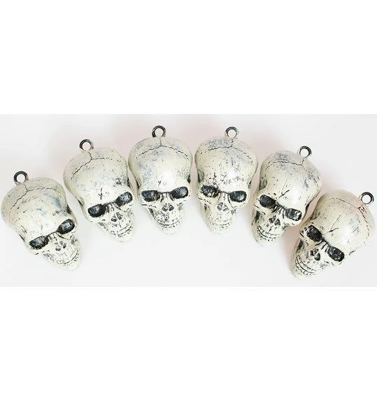 Set Van 6 Schedels Doodshoofden 2 Set Van 6 Schedels Doodshoofden - Afbeelding 2