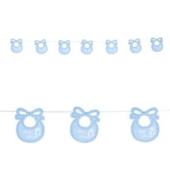 Slinger Met Blauwe Slabbetjes