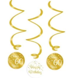 Spiraal Decoratie Hanger Verjaardag 60 Jaar