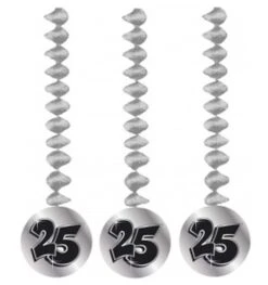 Spiralen 25 Zilver 3 Stuks