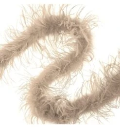 Struisvogelboa Beige