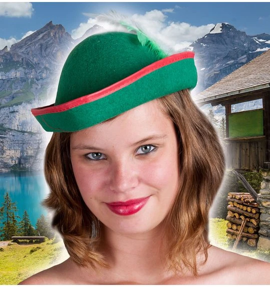 Tirolerhoed Robin Groen 2 Tirolerhoed Robin Groen - Afbeelding 2