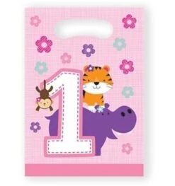 Uitdeelzakjes One Is Fun Girl (8st)