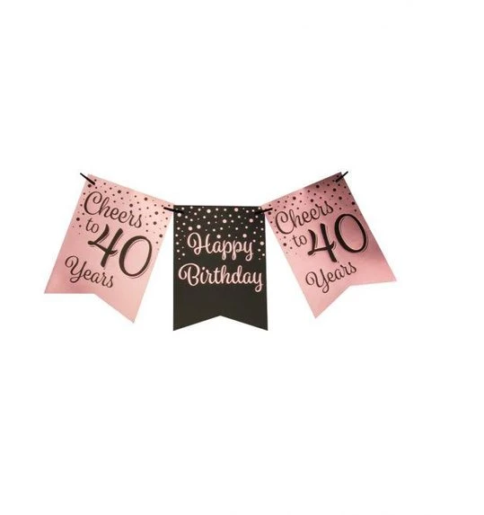 Verjaardag Slinger 40 Jaar - 6 Meter 1 Verjaardag Slinger 40 Jaar - 6 Meter