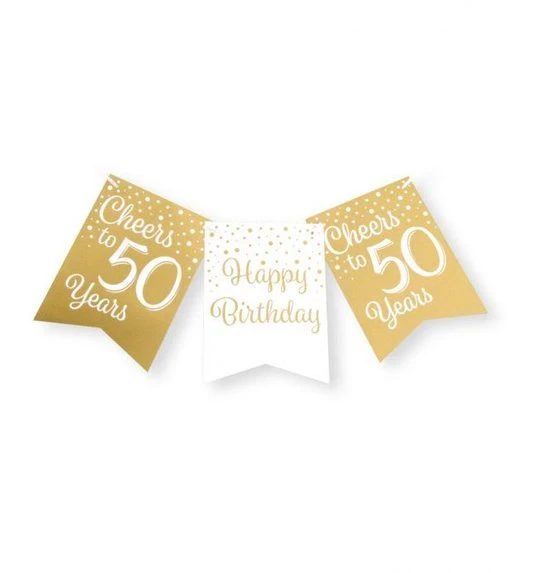 Verjaardag Slinger 50 Jaar - 6 Meter 1 Verjaardag Slinger 50 Jaar - 6 Meter