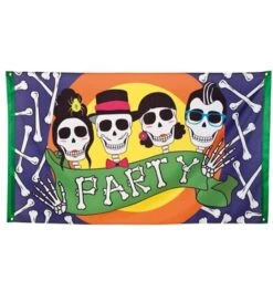 Vlag Skull Party 90X150 Cm