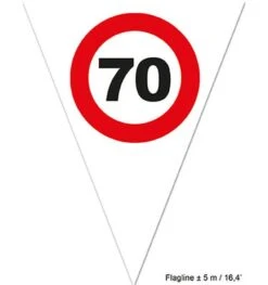 Vlaggenlijn 70 Verkeersbord 5m