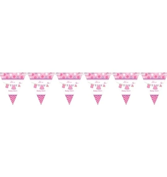 Vlaggenlijn Baby Girl Geboorte 1 Vlaggenlijn Baby Girl Geboorte