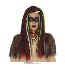 Voodoo Halloween Pruik