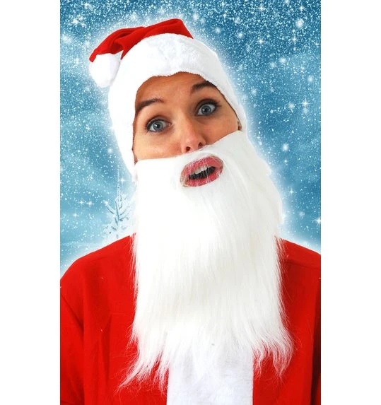 Witte Baard 30cm 3 Witte Baard 30cm - Afbeelding 3