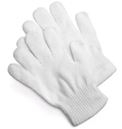 Witte Gebreide Handschoenen