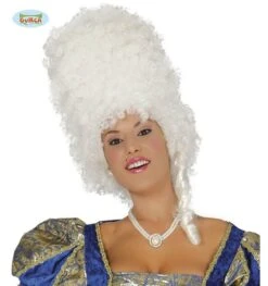 Witte Hoge Pruik Barok
