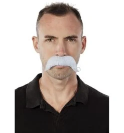 Witte Snor Met Klein Krulletje