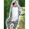 Zebra Onesie Verkleed Kostuum Voor Volwassenen