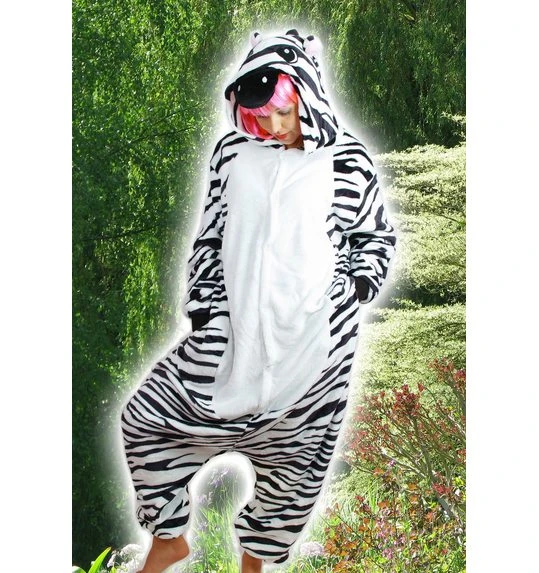 Zebra Onesie Verkleed Kostuum Voor Volwassenen 1 Zebra Onesie Verkleed Kostuum Voor Volwassenen