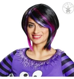 Zwarte Bob Pruik Met Mèches Tiffany