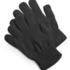 Zwarte Gebreide Handschoenen