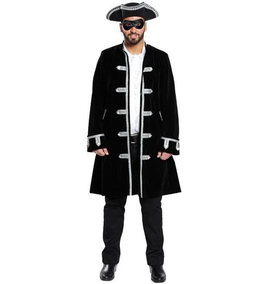 Zwarte Venetiaanse Heren Jas 1 Zwarte Venetiaanse Heren Jas