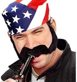 Biker Snor Met Bakkebaarden