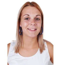 Blauwe Fluo Disco Oorringen