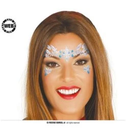 Blauwe Strass Stickers Gewicht