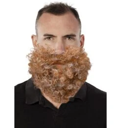 Bruin Grijze Baard En Snor