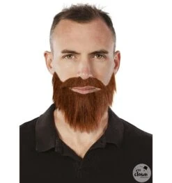 Bruine Baard En Snor