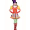 Clown Dames Kostuum Rainbow
