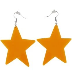 Flashy Neon Disco Ster Oorbellen