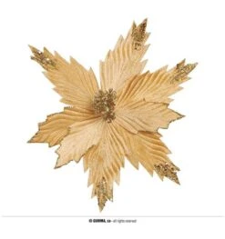 Gouden Kerst Bloem Voor Kerst 25 Cm