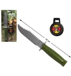 Groen Mes Met Plastic Kompas