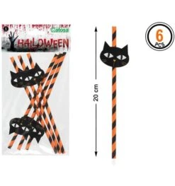 Halloween Rietjes Met Kat