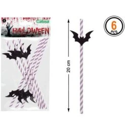 Halloween Rietjes Met Vleermuis