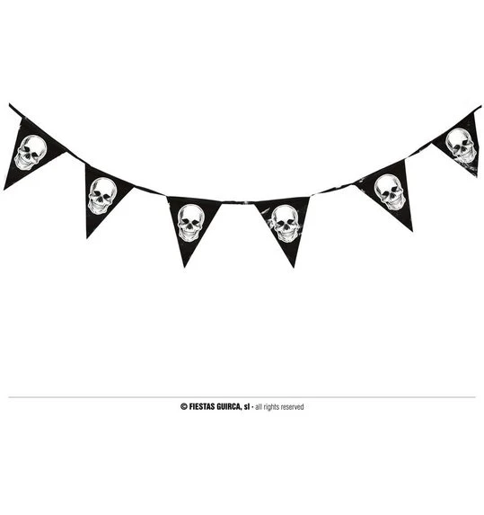 Halloween Slinger Met Schedels 360cm 1 Halloween Slinger Met Schedels 360cm