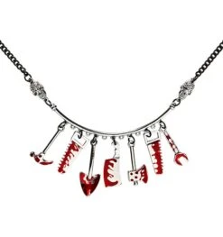 Halsketting Met Bloederig Gereedschap