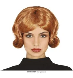Jaren 50 Pruik Bruin