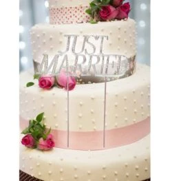 Just Married Stokje Met Steentjes