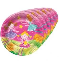 Kartonnen Bordjes Fee 6 Stuks