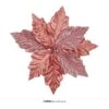 Kerst Deco Bloem Roze 22cm