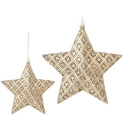 Kerst Ster Hanger Goud 18cm