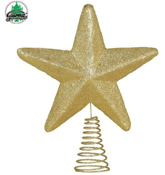 Kerstboom Topper Gouden Ster 1 Kerstboom Topper Gouden Ster