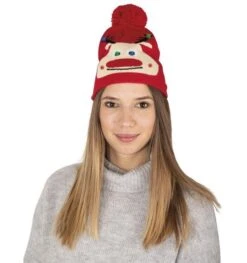 Kerstmuts Rendier Met Lichtjes