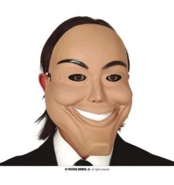 Lachend Masker Man In Plastic