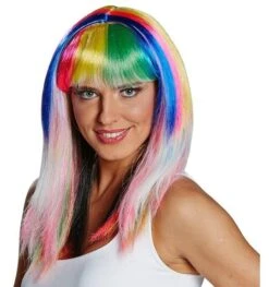 Multicolor Pruik