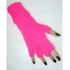 Neon Roze Handschoenen Zonder Vingers