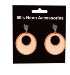 Oorringen Neon Oranje