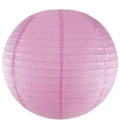Papieren Bolvormige Lantaarn Roze 29cm