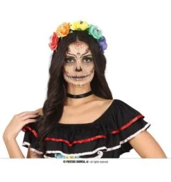 Veelkleurige Bloemhoofdband