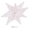 Witte Deco Bloem Voor Kerst 30cm